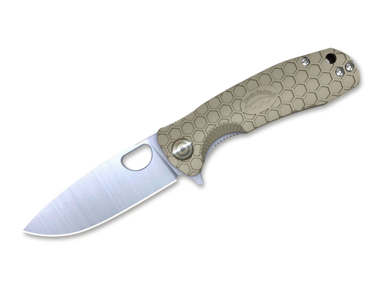 Taschenmesser Flipper D2 Small Tan von Honey Badger