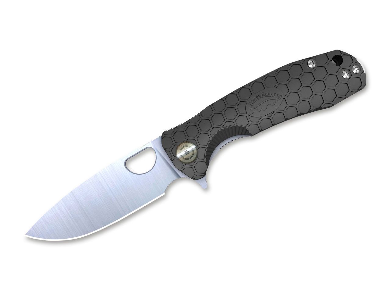 Taschenmesser Flipper Small Black von Honey Badger