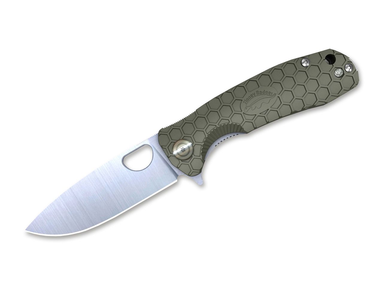 Taschenmesser Flipper Small Green von Honey Badger