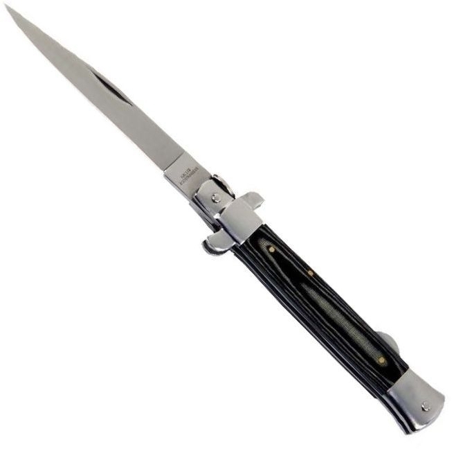Taschenmesser Klassisches Stiletto Micarta §42a konform legal führen von Haller