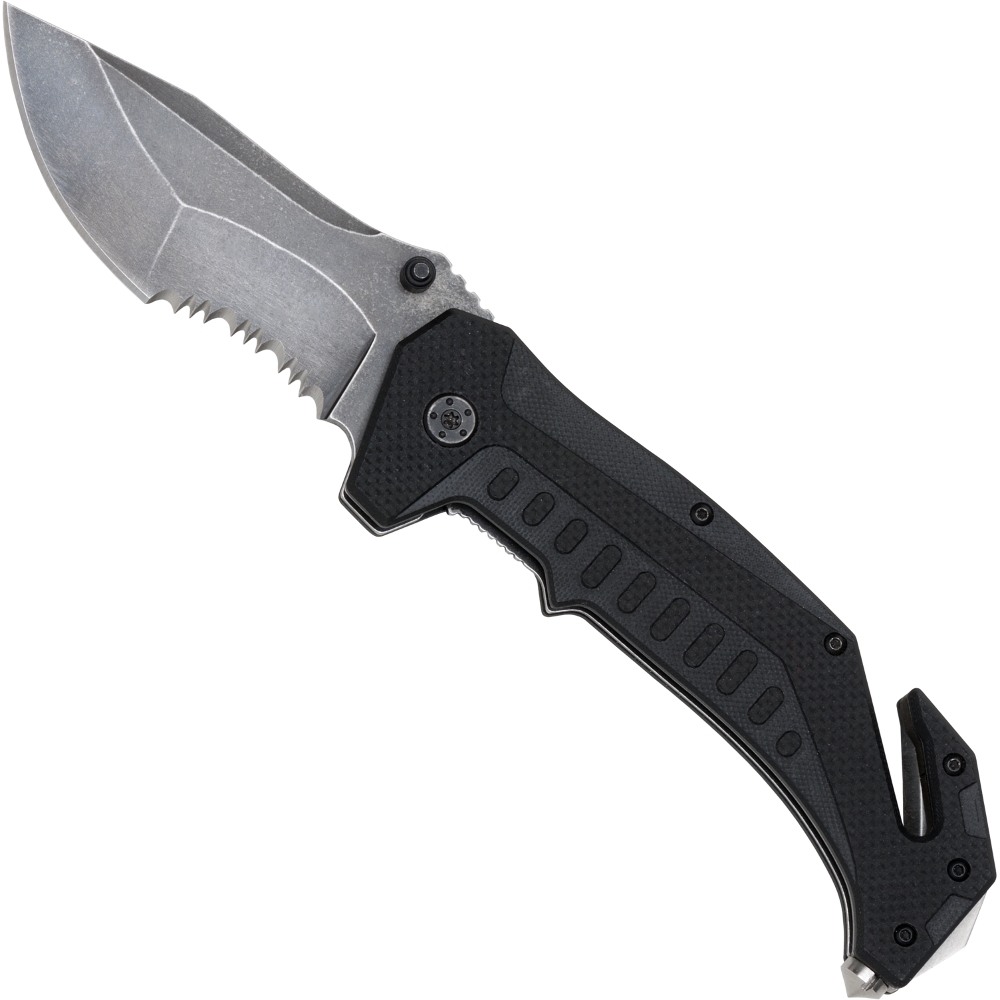 Taschenmesser SNIPER Tactical Knife  Rettungsmesser Gurtschneider von BlackField