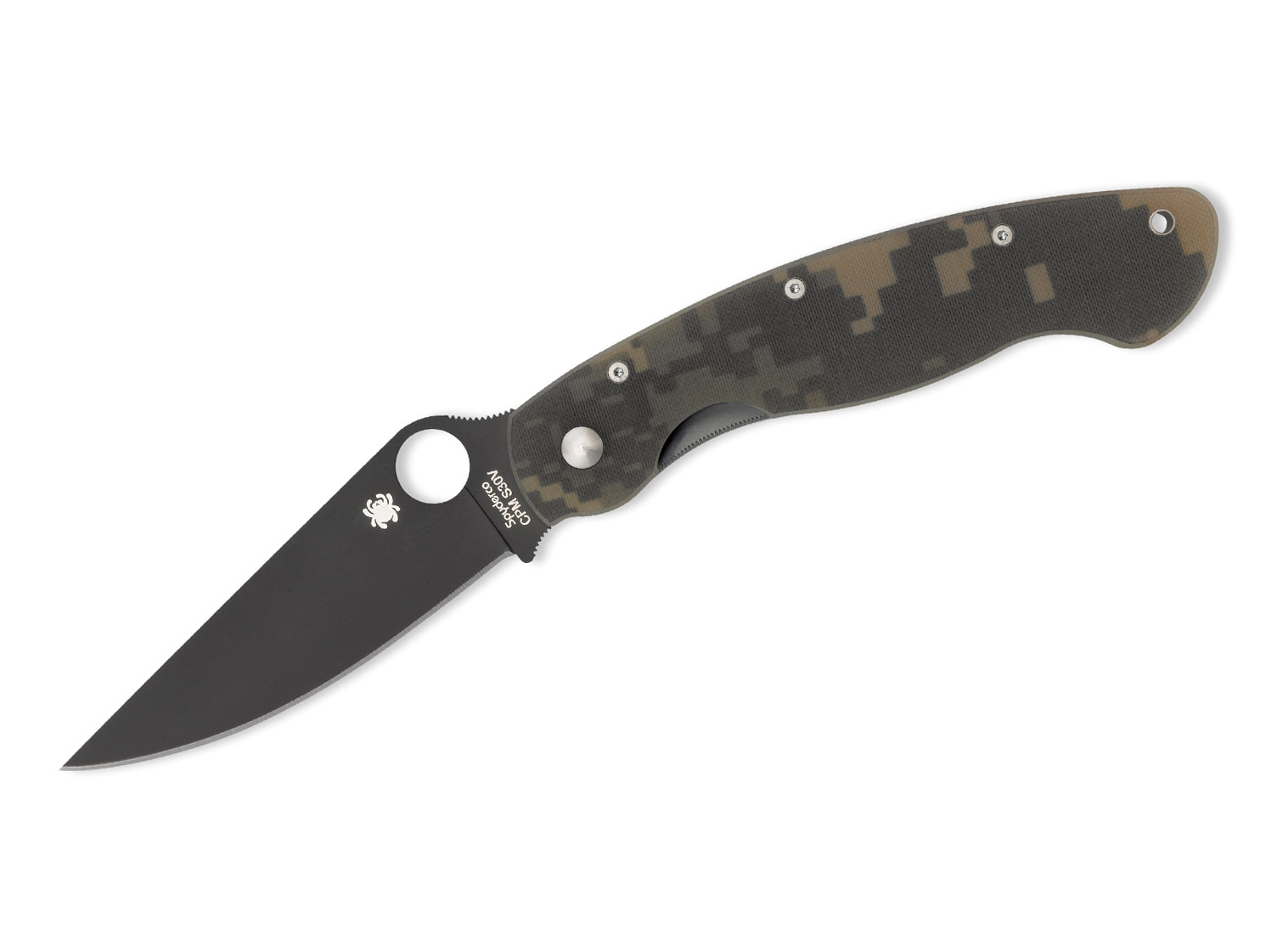 Taschenmesser SPYDERCO MILITARY CAMO BLACK BLADE von Spyderco