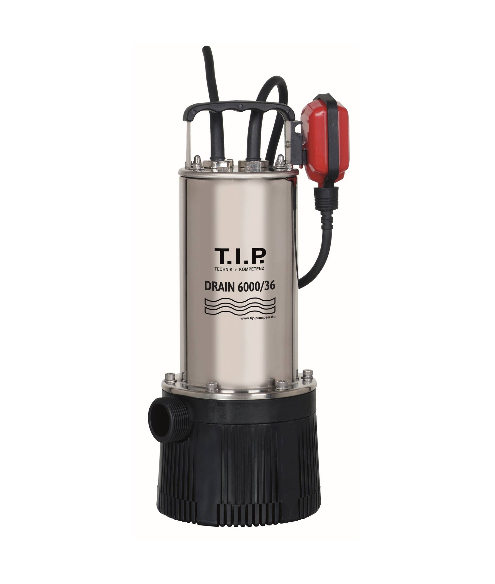 T.I.P. Tauchdruckpumpe 'Drain' 6000/36 950 W 6000 l/h T.I.P. Tauchdruckpumpe 'Drain' 6000/36 950 W 6000 l/h von T.I.P.