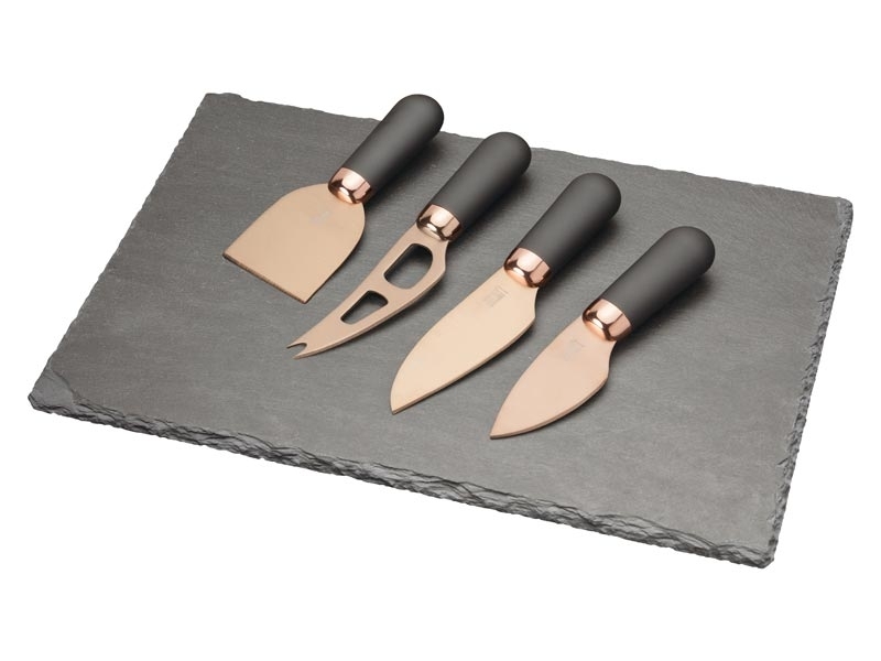 Taylor´s Eye Witness Käsemesserset, 4 Messer rostfrei,, Titanbeschichtung, Soft-Grip Griffe, Schieferplatte Taylor´s Eye Witness Käsemesserset, 4 Messer rostfrei,, Titanbeschichtung, Soft-Grip Griffe, Schieferplatte von Taylor's Eye Witness