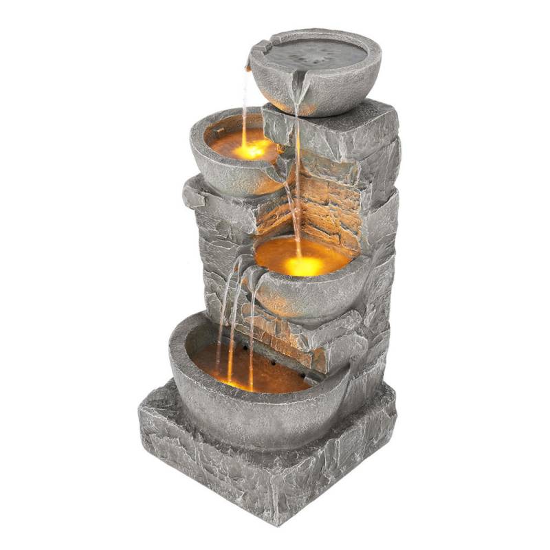 Teamson Home GARTENBRUNNEN Grau