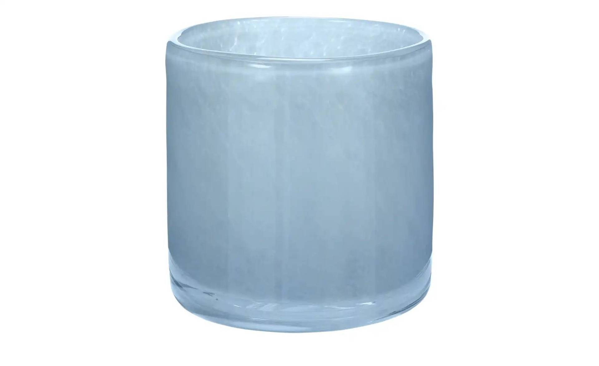 HOME STORY Teelichtglas   ¦ blau ¦ Glas ¦ Maße (cm): H: 8,5  Ø: 8.3 Dekoration > Kerzen & Kerzenständer > Teelichthalter - Möbel Kraft