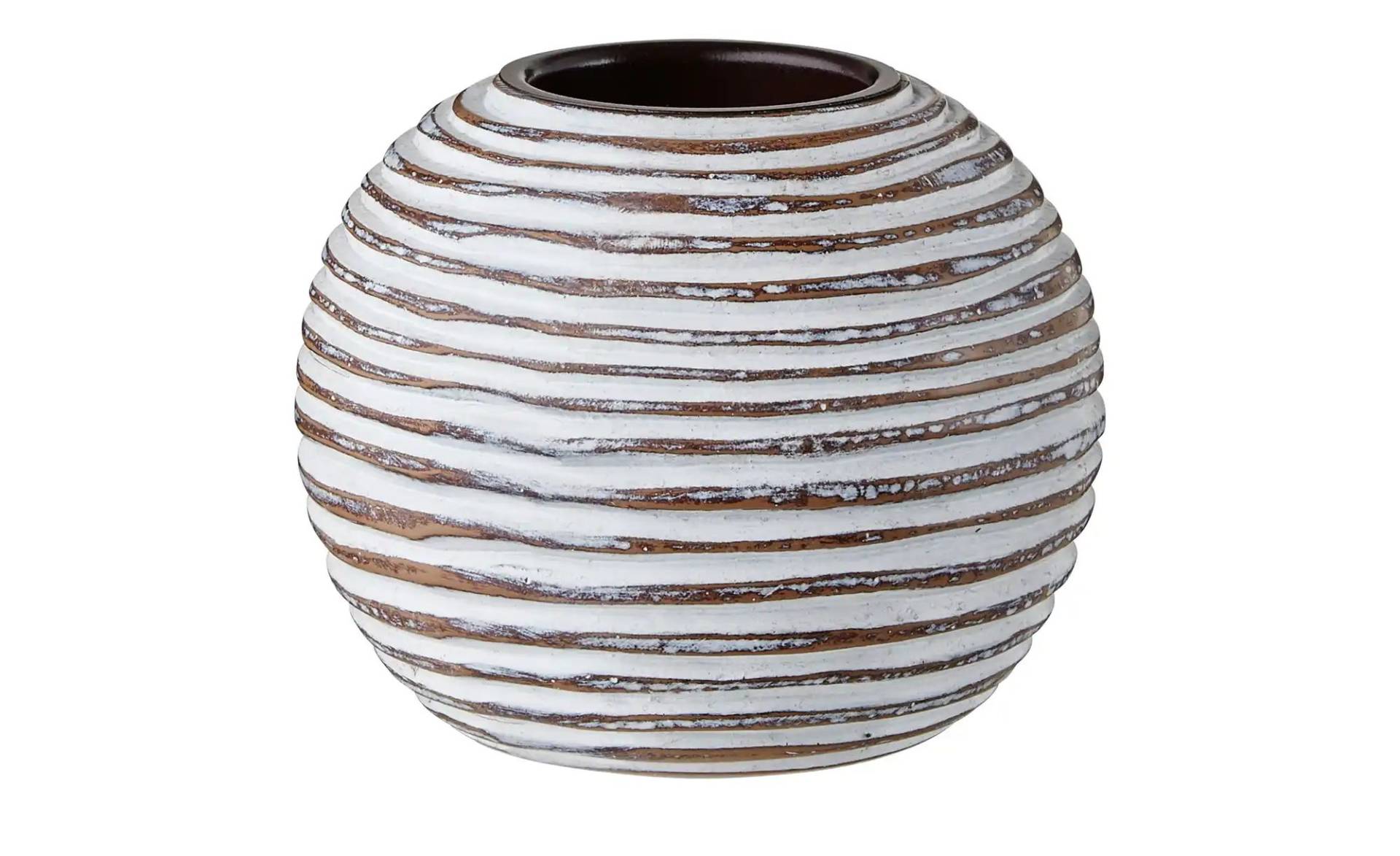 Teelichthalter   ¦ braun ¦ Polyresin (Kunstharz) ¦ Maße (cm): B: 12,5 H: 8,5 T: 12.5  Ø: 10.0 Dekoration > Kerzen & Kerzenständer > Teelichthalter - Möbel Kraft