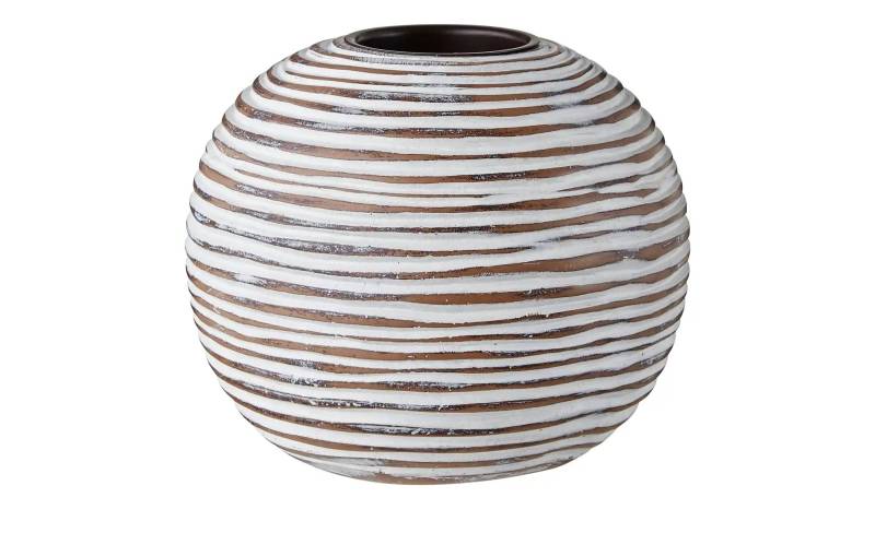 Teelichthalter   ¦ braun ¦ Polyresin (Kunstharz) ¦ Maße (cm): B: 12,5 H: 10,5 T: 12.5  Ø: 12.5 Accessoires > Kerzen & Kerzenständer > Teelichthalter - Höffner