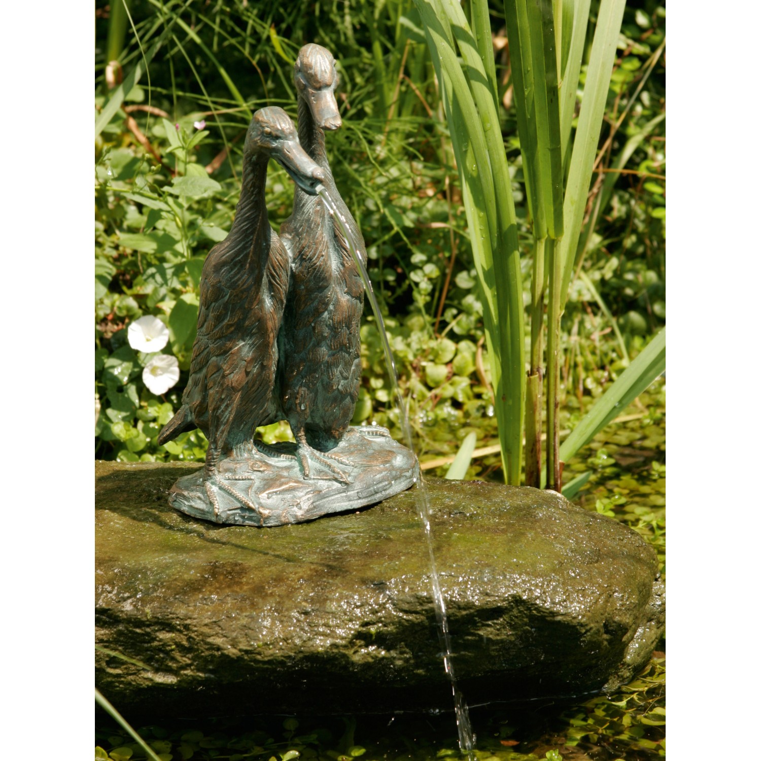Teichfigur Wasserspeier Laufenten HxBxT 27 x 15 x 16 cm Teichfigur Wasserspeier Laufenten HxBxT 27 x 15 x 16 cm von -