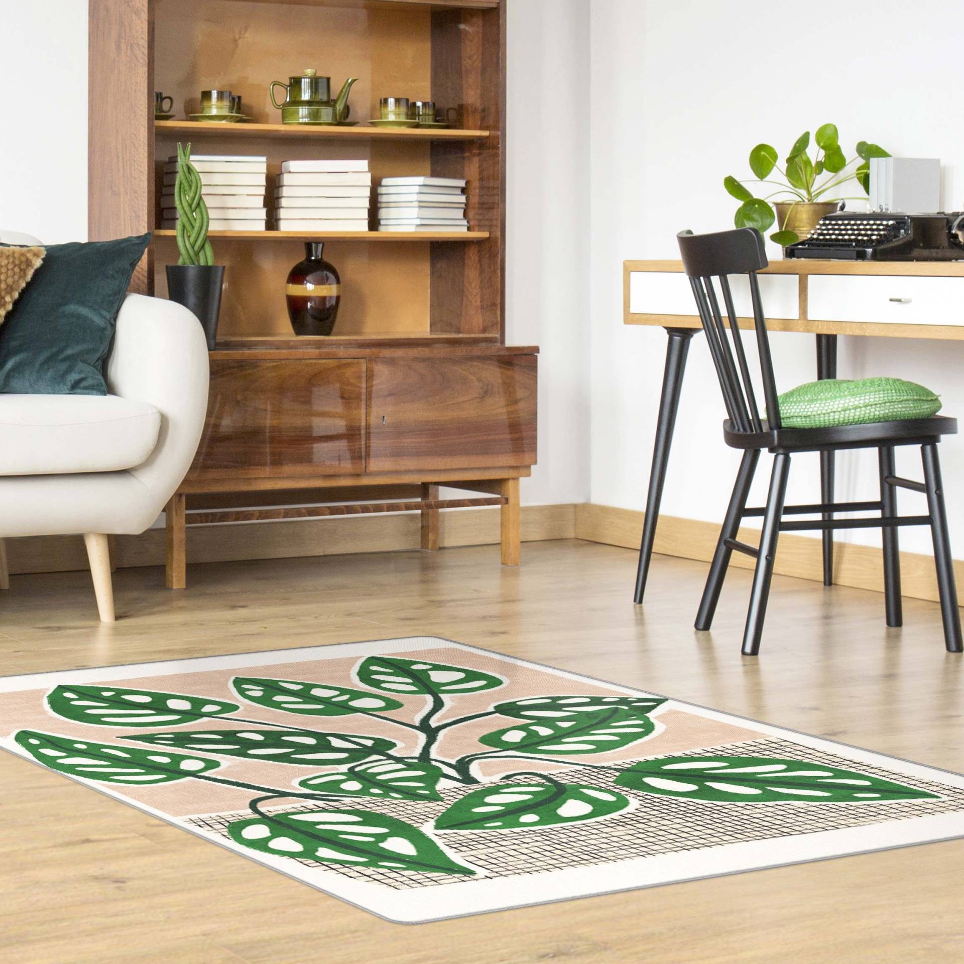 Teppich Monstera im Korb Teppich Monstera im Korb