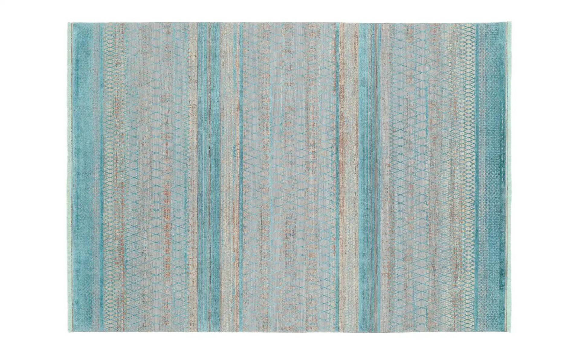 Teppich  Cremona ¦ blau ¦ Synthetische Fasern ¦ Maße (cm): B: 240 H: 0,7 Teppiche > Wohnteppiche - Möbel Kraft