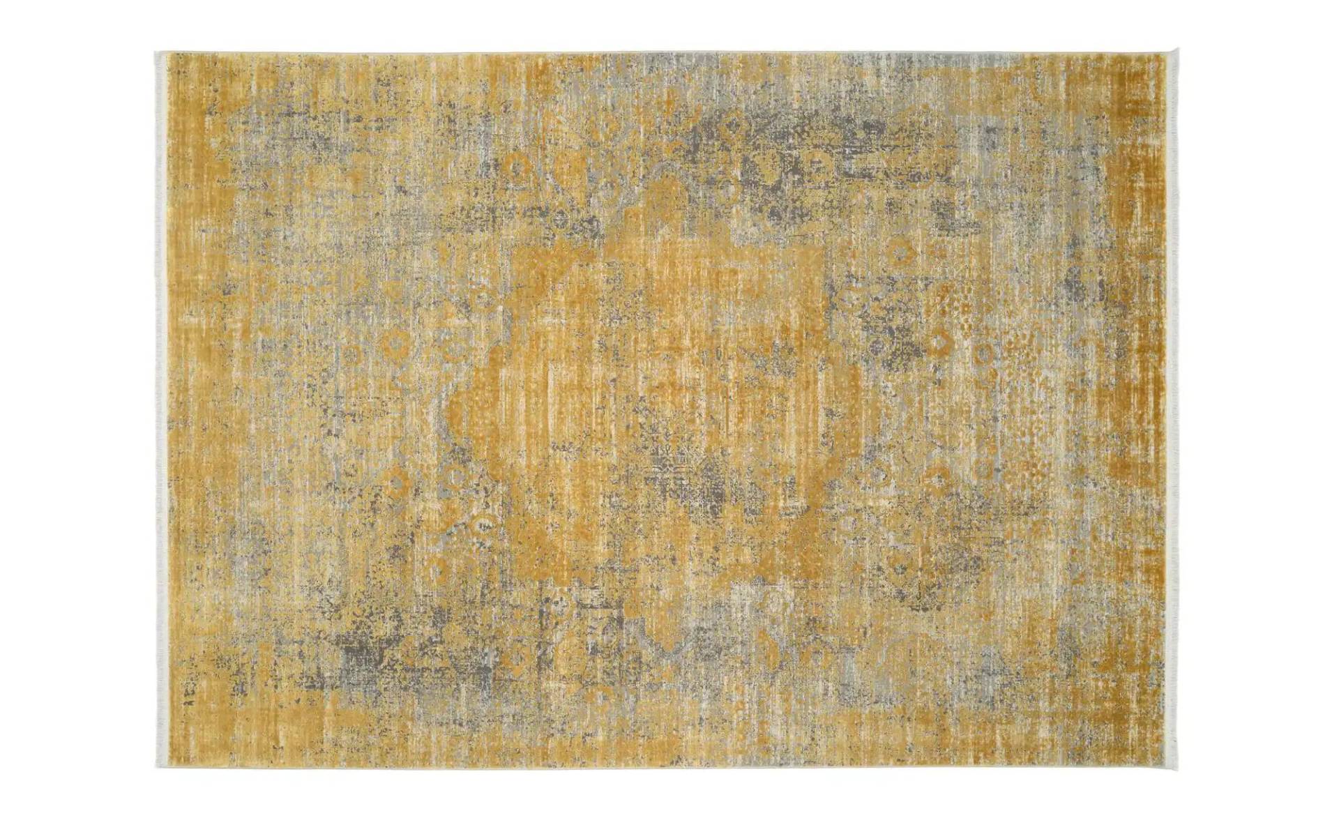 Webteppich  Color Creek ¦ gold ¦ Synthetische Fasern ¦ Maße (cm): B: 240 H: 0,8 Teppiche > Wohnteppiche - Möbel Kraft