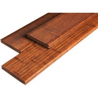 Terrassendielen Bambus, grob genutet / fein geriffelt, coffee, 20 x 140 x 2200 mm, 3 St. / PE von woodstore24