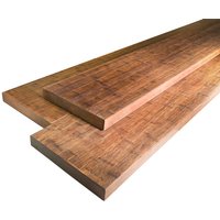 Terrassendielen Bambus Bank/Stufe, französisch und glatt, coffee, 42 x 290 x 2200 mm von woodstore24