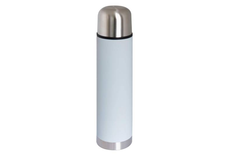 Thermosflasche Edelstahl hellgrau 0,5 Ltr. Isolierkanne