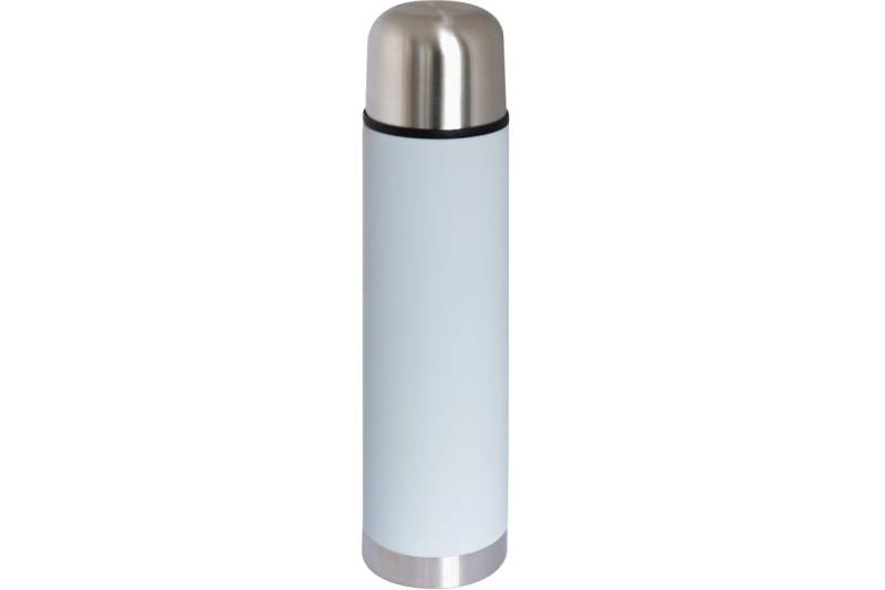 Thermosflasche Edelstahl hellgrau 0,75 Ltr. Isolierkanne