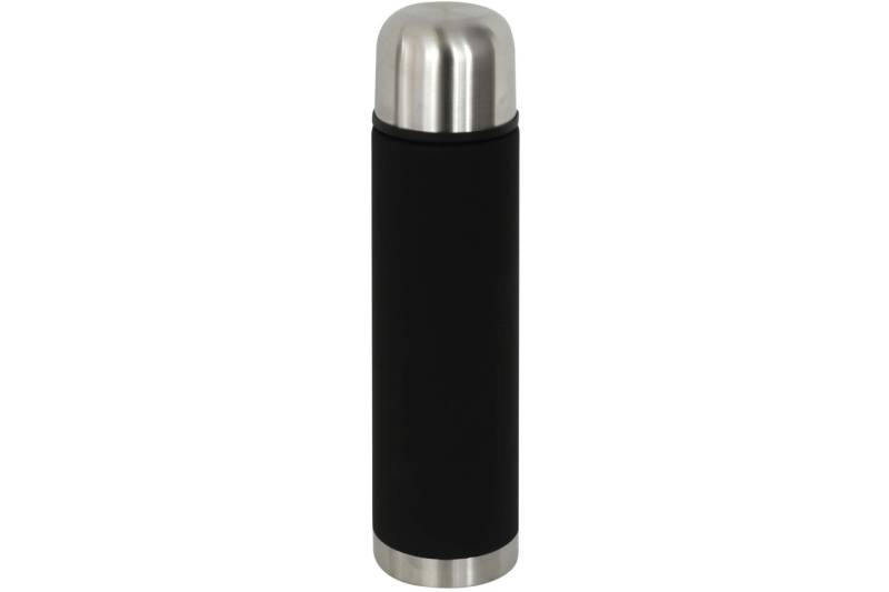 Thermosflasche Edelstahl schwarz 0,75 Ltr. Isolierkanne