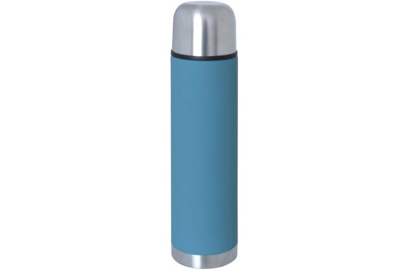 Thermosflasche Edelstahl türkis 0,75 Ltr. Isolierkanne