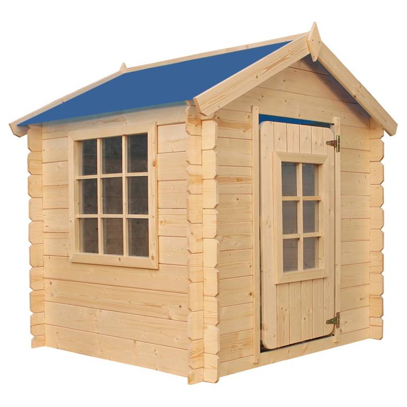 Timbela Kinderspielhaus Holz M570M-1 1 m² ohne Boden Dachfarbe Blau Timbela Kinderspielhaus Holz M570M-1 1 m² ohne Boden Dachfarbe Blau von Timbela