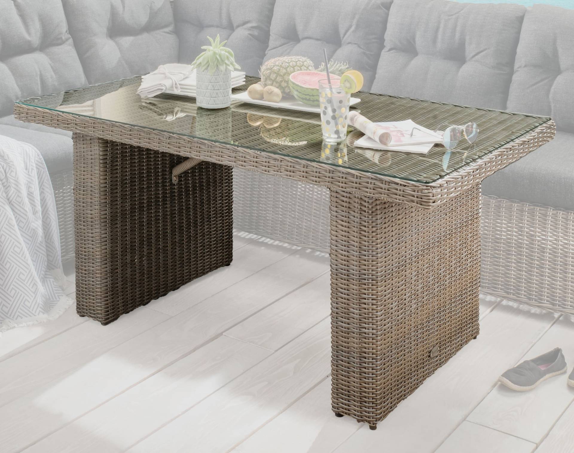 Tisch RIVIERA Vintage Grau
