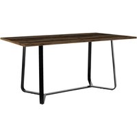 Tisch TALEA Eiche Old Wood Nachbildung schwarz pulverbeschichtet B/H/T: ca. 160x76x90 cm von byLIVING