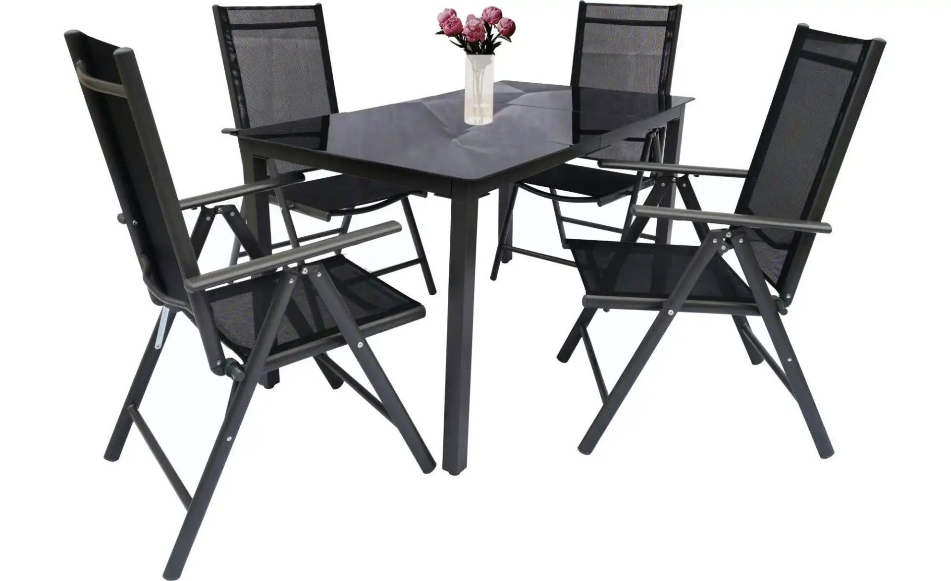 Tisch   ¦ schwarz ¦ Maße (cm): B: 140 H: 73 Garten > Gartenmöbel > Gartentische - Möbel Kraft