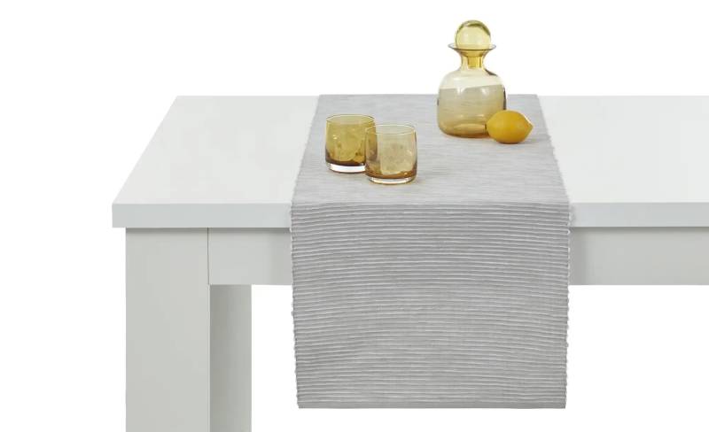 HOME STORY Tischläufer  Greta  ¦ silber ¦ 100% Baumwolle ¦ Maße (cm): B: 40 Heimtextilien > Tischwäsche > Tischläufer - Möbel Kraft