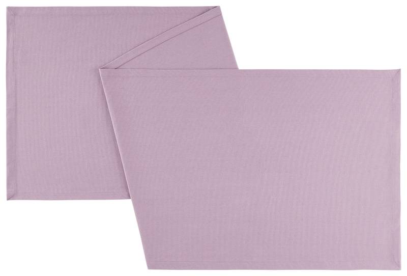 Tischläufer Steffi Uni Mauve ca. 45x150cm