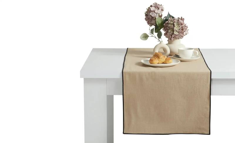 Tischläufer  Uni ¦ braun ¦ 100% Baumwolle ¦ Maße (cm): B: 45 Tischwäsche & Küchentextilien > Tischläufer - Höffner