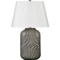 Tischlampe ALEXIS Grau Porzellan H:56cm Leuchte von ELSTEAD