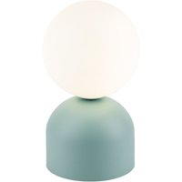 Tischlampe Glas Metall H: 21 cm Ø 12 cm klein Weiß Mint G9 Tischlampe Glas Metall H: 21 cm Ø 12 cm klein Weiß Mint G9 von TK Lighting
