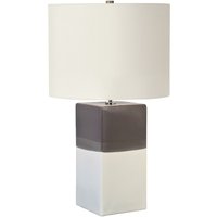 Tischlampe Keramik 60cm hoch Creme Grau Nachttisch Tischlampe Keramik 60cm hoch Creme Grau Nachttisch von ELSTEAD