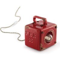 Tischlampe Keramik B: 15,5 cm 20 cm hoch E27 eckig von Ferroluce