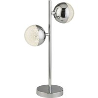 Tischlampe LED Chrom 4000 K 1345 lm 45 cm Metall Retro von Searchlight