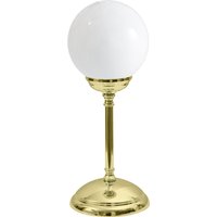 Tischlampe Messing Glas H: 31 cm Kugel Schirm E14 von Ghidini Giovanni Battista