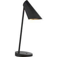 Tischlampe Metall verstellbar 61 cm hoch Schwarz Retro E14 von Endon