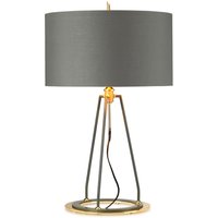 Tischlampe Modern Design in Grau Gold 74 cm hoch E27 Tischlampe Modern Design in Grau Gold 74 cm hoch E27 von ELSTEAD