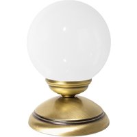 Tischlampe PASCAL H: 17,5 cm Kugelschirm Glas Messing E14 von Ghidini Giovanni Battista