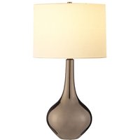 Tischlampe Porzellan Stoff 71 cm in Bronze Metallic Elfenbein von ELSTEAD