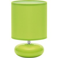 Tischlampe Retro 20 cm hoch Grün E14 Stoff Keramik von Strühm