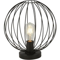 Tischlampe Schwarz E27 32,5 cm Ø 30 cm Metall CAMERON von Searchlight
