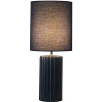 Tischlampe blendarm Stoff Keramik E14 51 cm Marineblau von 121004