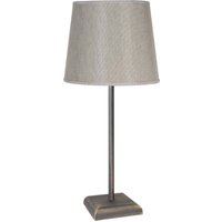 Tischlampe in Bronze matt Beige E27 45 cm Messing Stoff von Ghidini Giovanni Battista