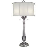 Tischlampe mit Zugschalter E27 94 cm hoch Stoffschirm Tischlampe mit Zugschalter E27 94 cm hoch Stoffschirm von ELSTEAD