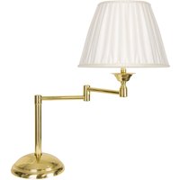 Tischlampe verstellbar 47,5 cm Messing Stoff E14 von Ghidini Giovanni Battista