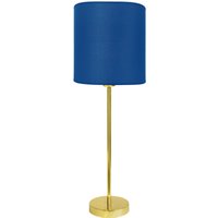Tischleuchte 58,5 cm Ø 20 cm Stoff Messing Blau von Ghidini Giovanni Battista