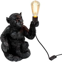 Tischleuchte E27 schwarz BLACK MONKEY sitzend von Werner Voß