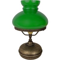 Tischleuchte Glas Messing H: 36,5 cm E27 in Bronze Antik Grün von Ghidini Giovanni Battista