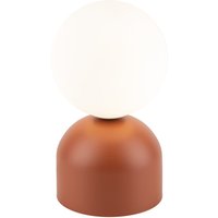 Tischleuchte Glas Metall H: 21 cm klein Rot Weiß G9 Kugel von TK Lighting