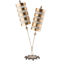 Tischleuchte JUAN Blattgold 102cm Design Lampe Tischleuchte JUAN Blattgold 102cm Design Lampe von ELSTEAD